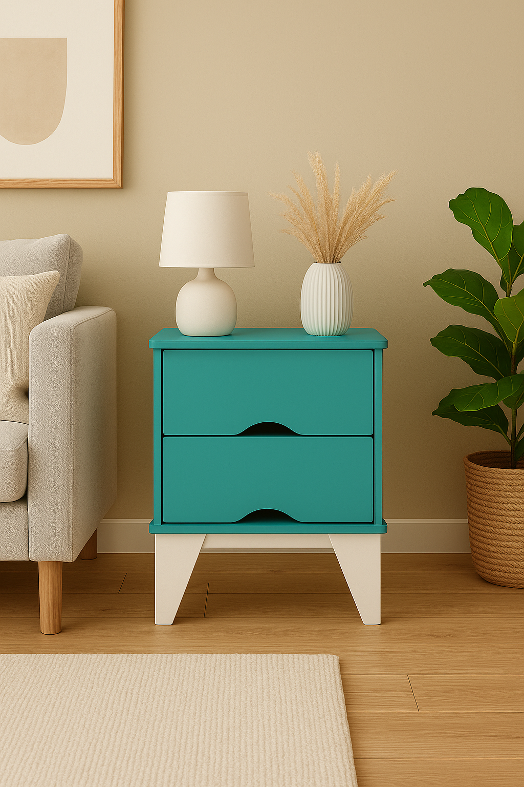 MESA DE CABECEIRA TWISTER 2 GAV AQUA BRANCO