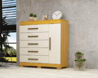 COMODA RAYANE 5 GAVETAS c/ SAPATEIRA