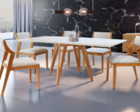 CONJUNTO DE MESA SPARTA 1,60m c/ 6 CADEIRAS