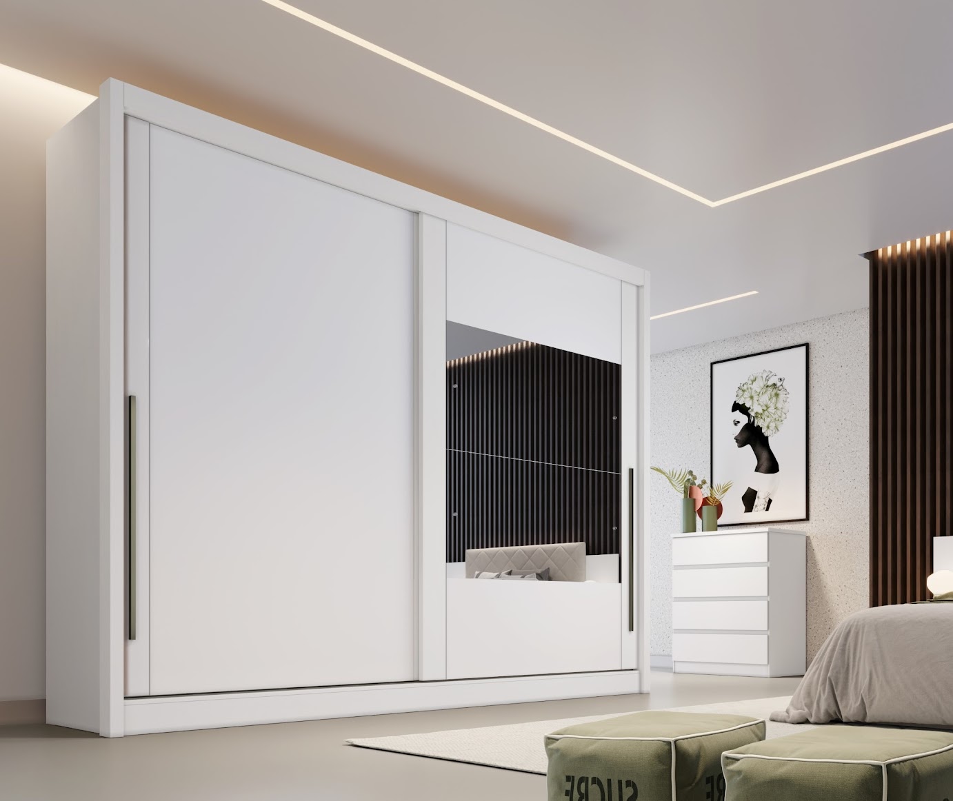 GUARDA-ROUPA MONACO BRANCO
