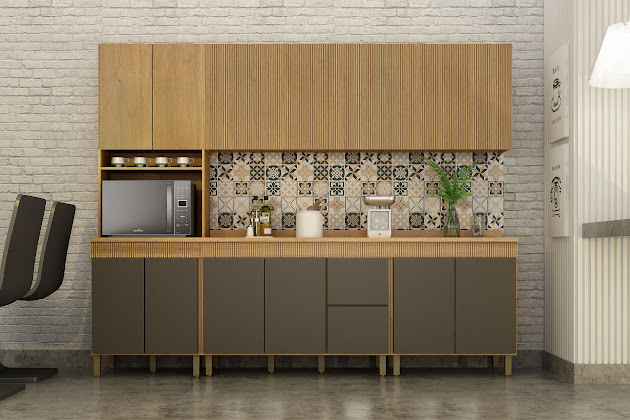 COZINHA DAKOTA 5 PEÇAS CIN GRA
