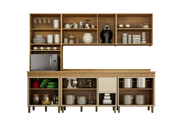 COZINHA DAKOTA 5 PEÇAS CIN OFF aberta