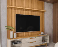 PAINEL HOME RIPADO MODULAR COM RACK LOS ANGELES