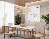 MESA TULIPA 1,80m 6 CADEIRAS