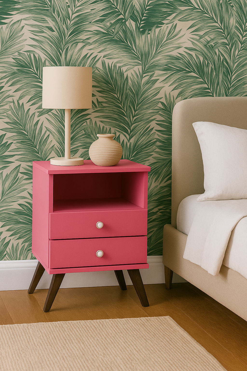 MESA DE CABECEIRA RT 3103 MOVELBENTO ROSA