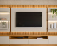 CONJUNTO SÃO PAULO RACK + PAINEL + 2 MÓDULOS