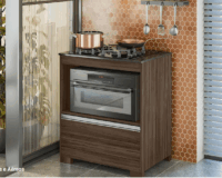 *PROMOÇÃO* - BALCÃO PARA COOKTOP 3110 / cor Nogal