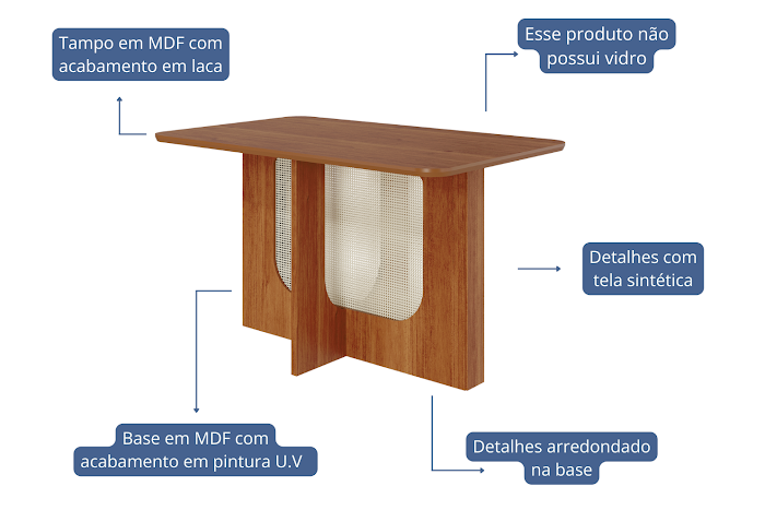 mesa luise detalhe