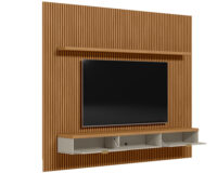 PAINEL HOME RIPADO MODULAR c/ BANCADA E PRATELEIRA- 2,60M