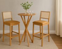 MESA BISTRO ÂNDRIA – Com 2 banquetas Bella