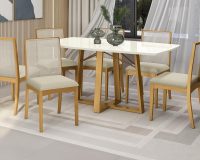 MESA ELMA 1,20m C/ 6 CADEIRAS LARA