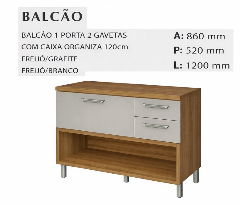 BALCÃO NESHER MEDIDAS