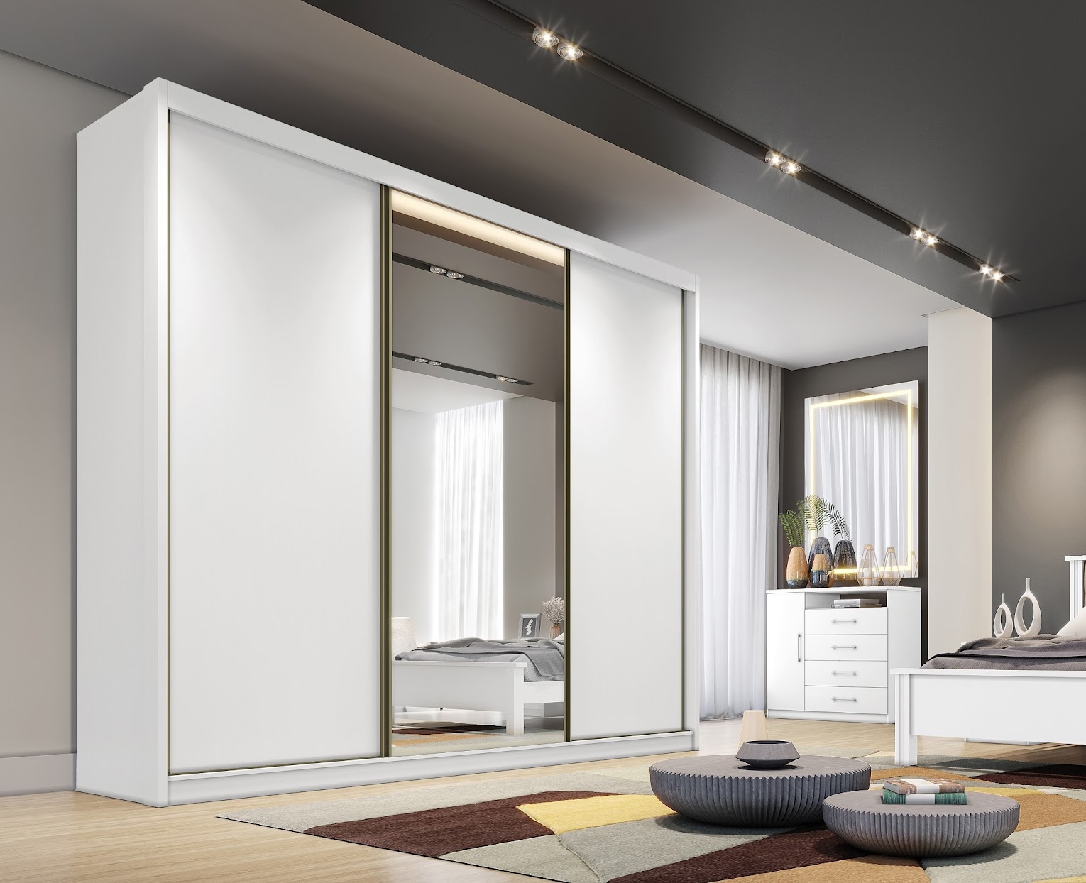 GUARDA ROUPA DIAMOND PLUS C ESP BRANCO