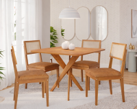 MESA CACAU 0,95M C/ 4 CADEIRAS