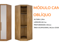 MODULO GUARAPARI CANTO OBLIQUO 82,7CM