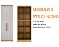 MODULO GUARAPARI 2 PORTAS 80,4CM